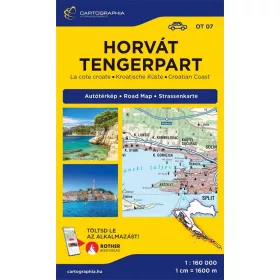 HORVÁT TENGERPART (ADRIA) TÉRKÉP (OT07 2026)