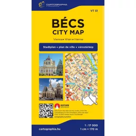 BÉCS VÁROSTÉRKÉP 1:17.000 (KEMÉNYBORÍTÓS VT 51)