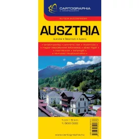 AUSZTRIA AUTÓTÉRKÉPE - CART. - 1:500.000 - -SC- -