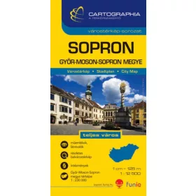 SOPRON VÁROSTÉRKÉP - CART. - -SC- -