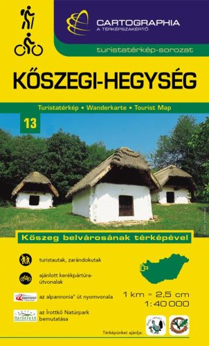 KŐSZEGI-HEGYSÉG TURISTATÉRKÉP - CART. - -SC- -