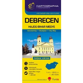 DEBRECEN VÁROSTÉRKÉP CART. -SC-