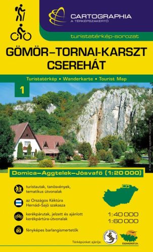 GÖMÖR-TORNAI-KARSZT TURISTATÉRKÉP -SC-