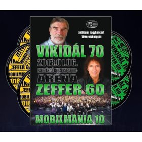   Mobilmánia: Vikidál 70 - Zeffer 60 - Mobilmánia 10 2DVD+3CD BOX